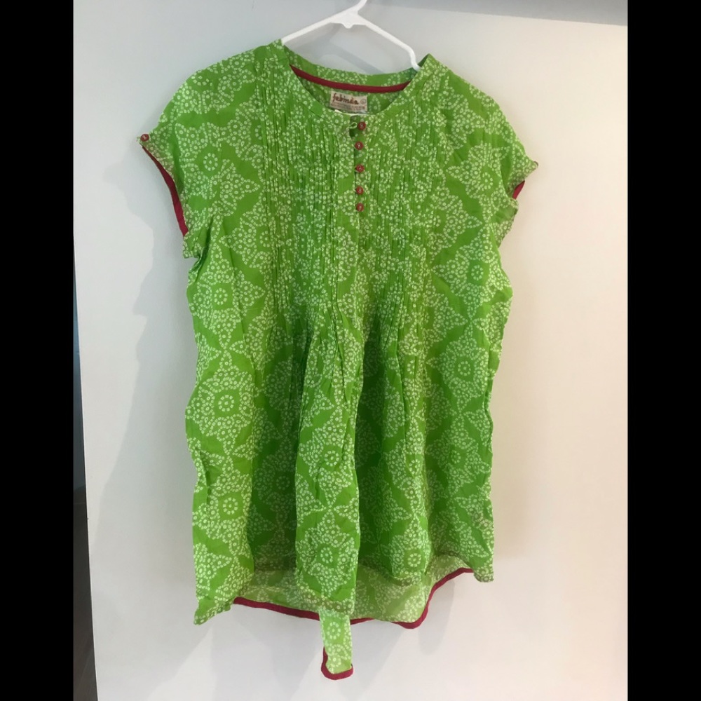 Pink and green tunic / cover up